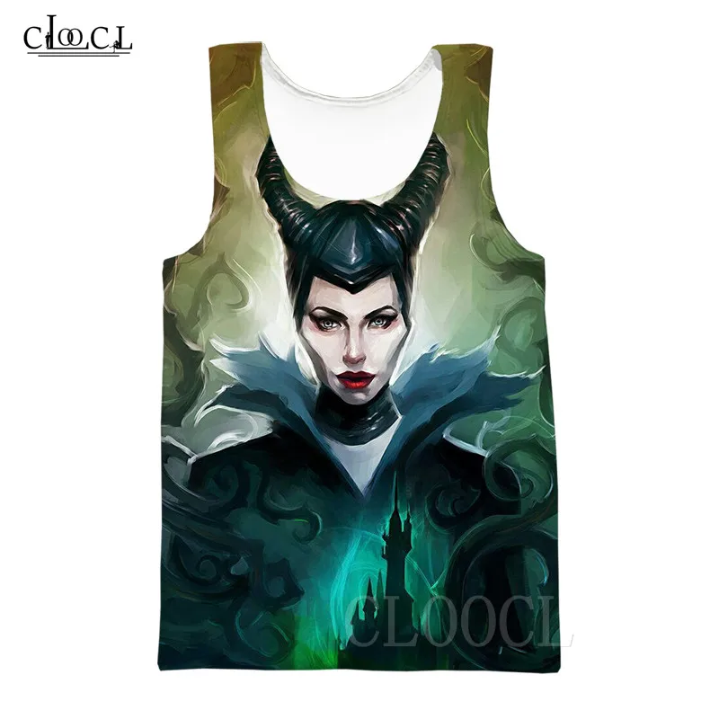Tank Tops 4 На фильм «Малефисента» безрукавки для мужчин/женщин одежда уличная любовница зла 3D Принт без рукавов спортивный жилет модная повседневная майка - Цвет: Tank Tops 4