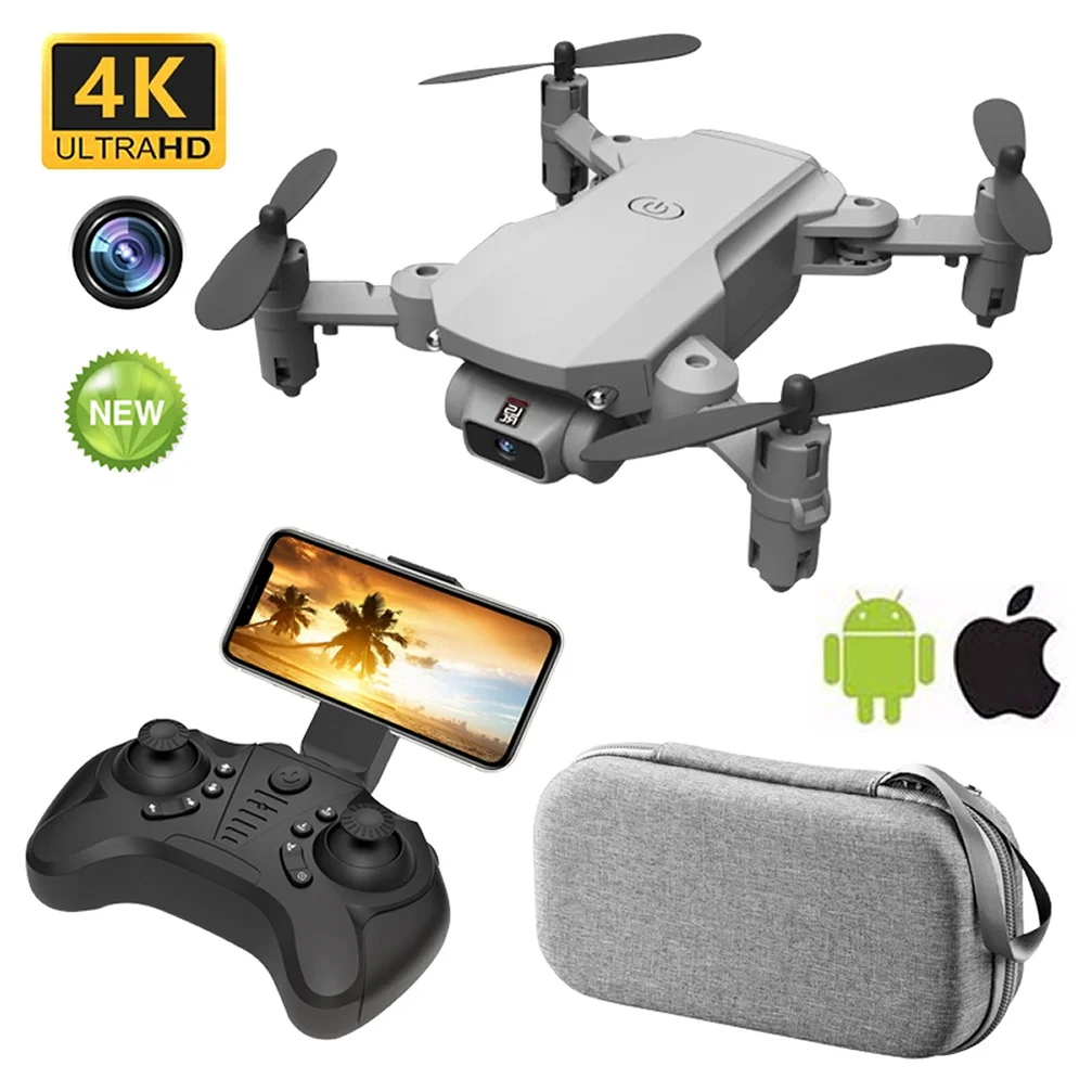 Квадрокоптер Радиоуправляемый мини-Дрон с камерой 4K HD FPV Wi-Fi для аэрофотосъемки