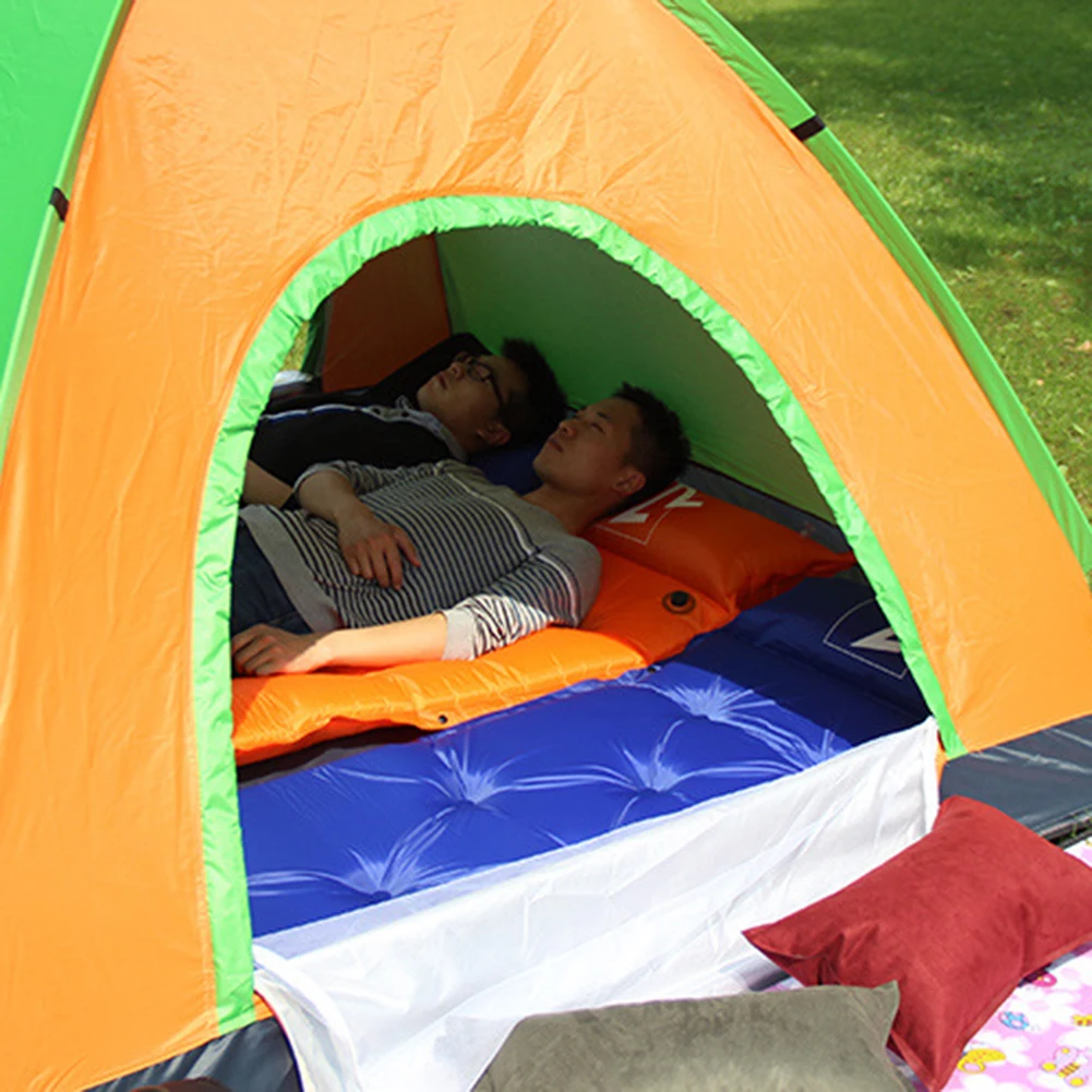 New Outdoor Automatic Tents Oxford Cloth Blue Camping Waterproof Tents Beach Hiking Tent with Carry Bag