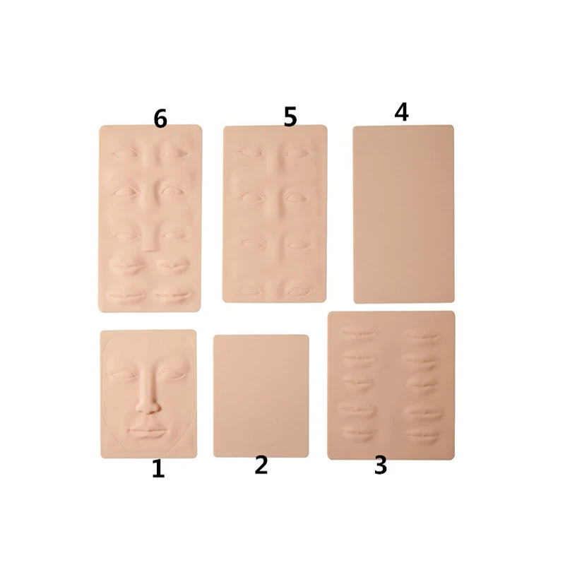 Fake-Skin Tattoo-Machine Permanent-Makeup Microblading Training-Practice Silicone 3D