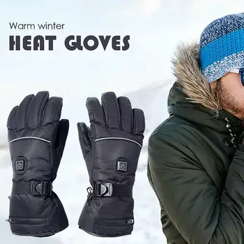 

Three-Speed Thermostat Electric Heating Gloves Lithium Battery Heating Gloves Warm Ski Gloves Winter Warm Soft Skiing Gloves