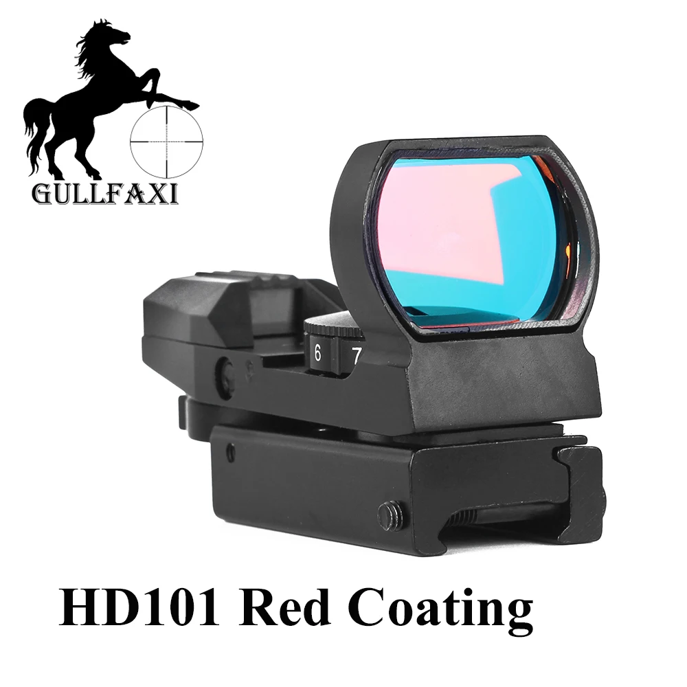 

Gullfaxi Red Dot Sight Scope HD101 Red Coating For Winter Snow Outdoor Hunting Optic Sight Airsoft Rifle Collimator Sight