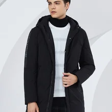 BOSIDENG с капюшоном средней длины пуховик Мужская Мода Тренд зимняя ветровка B80141007