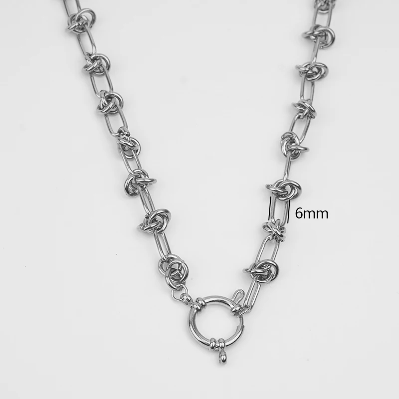 100% Stainless Steel Heavy Duty Chain Choker Necklace Gold/Silver