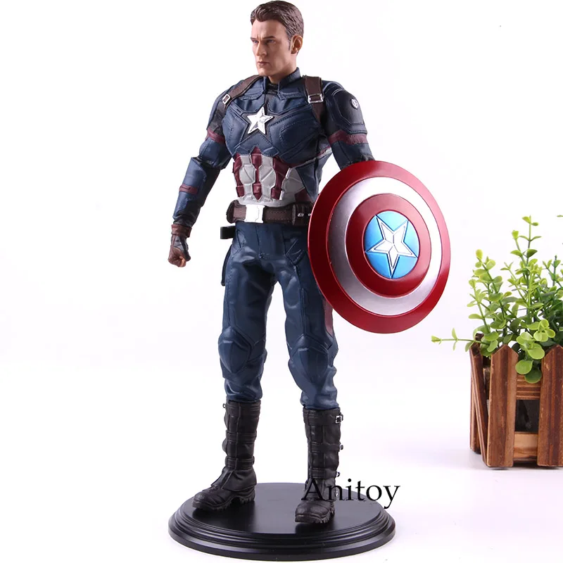 Капитан Америка 3 гражданская война Marvel Капитан Фигурки ПВХ Коллекционная модель игрушки подарок для детей