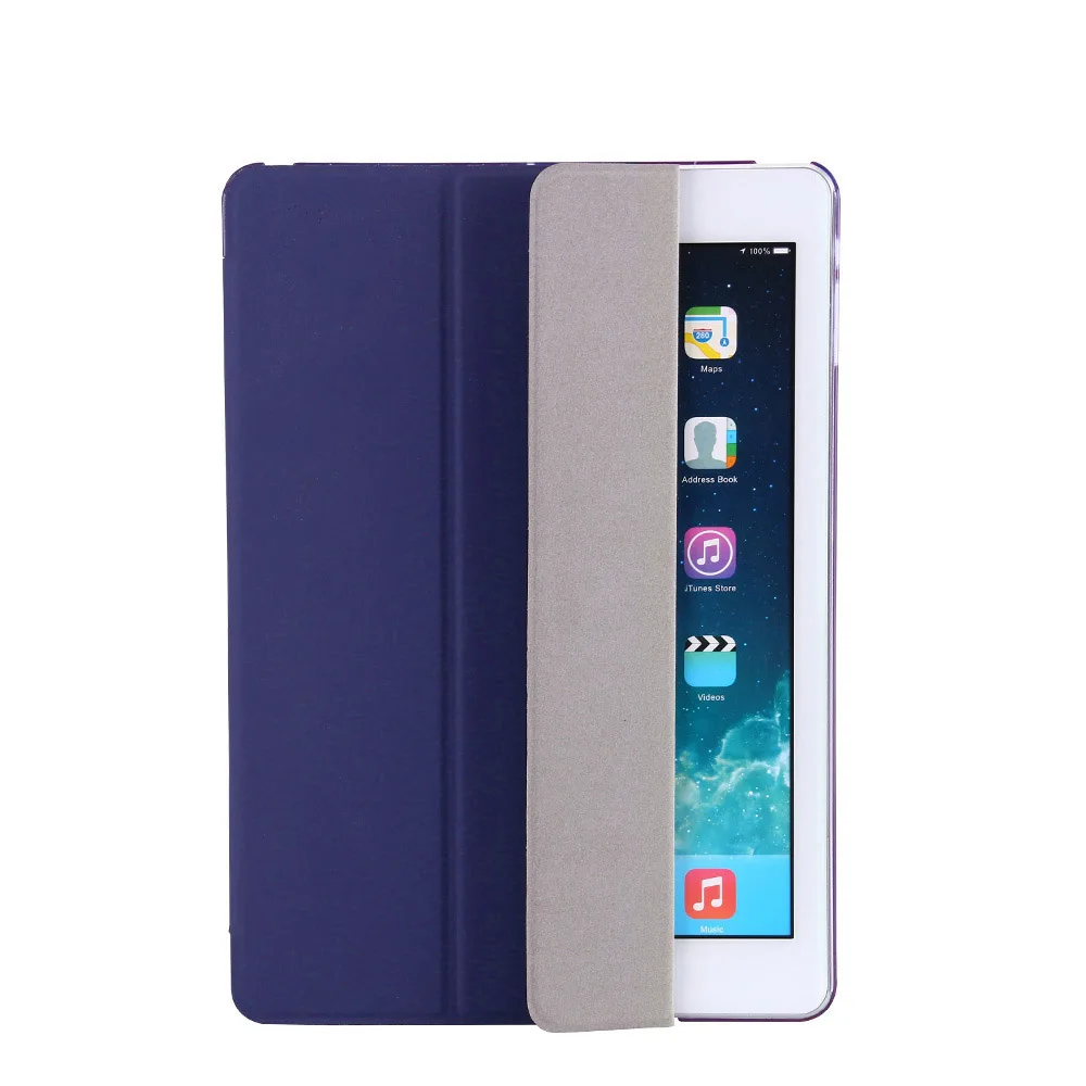 Ультратонкий Магнитный смарт-чехол, кожаный чехол для планшета, противоударный флип-чехол для Apple iPad 10,2 ''7 поколения - Цвет: Dark Blue