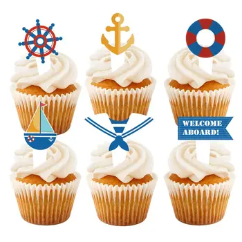 

Nautical Photo Booth Props 21pcs Sailor First Birthday Party Decorations Boy Baby Shower Sea Anchors Sailor Theme Home Decor
