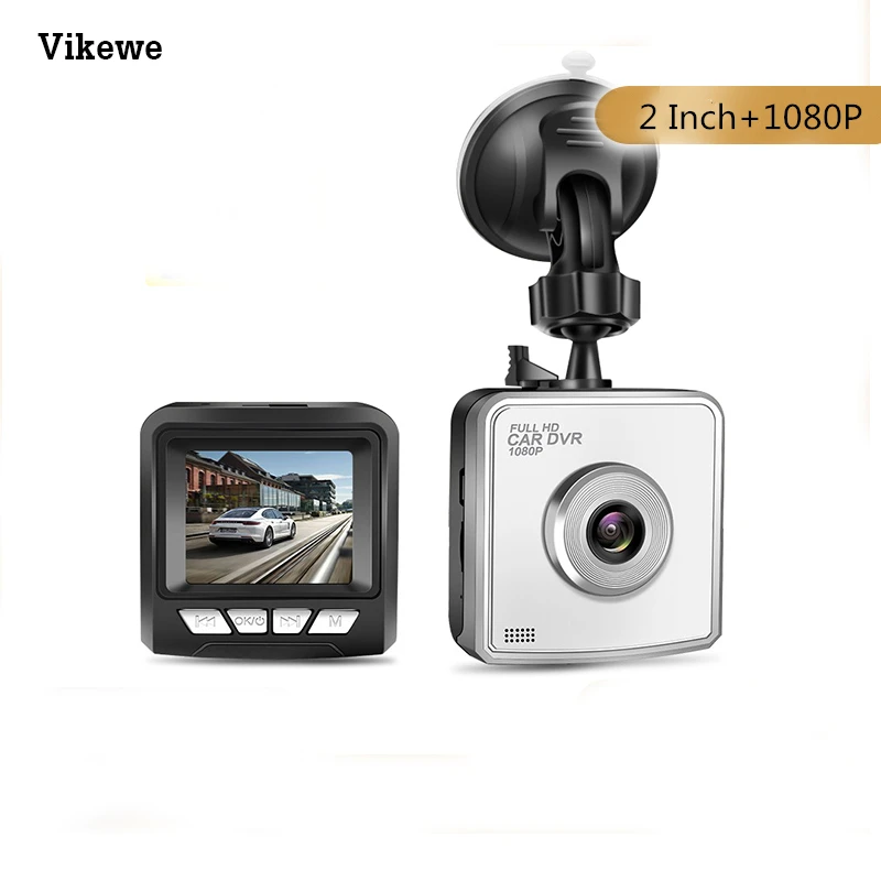 Автомобильный видеорегистратор Vikewe для вождения 2 дюйма HD 1080P объектив TF