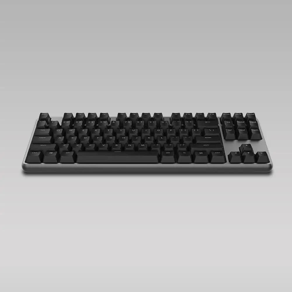 Оригинальная игровая механическая клавиатура Xiaomi Yuemi Pro type-C с вишневым красным переключателем, белая подсветка 87 клавиш без заподлицо - Color: Black