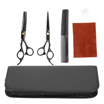 

Professional Hairdressing Scissors 6 Inch Professional Hair Cutting Thinning Scissors Salon Barber Hairdressing Shears Black in