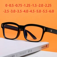 -0.5 -0.75 -1.0 To -6.0 Prescription Eyeglasses 1.56 Aspheric Lens Myopia Glasses For Unisex Literary Student Diopters Glasses 1