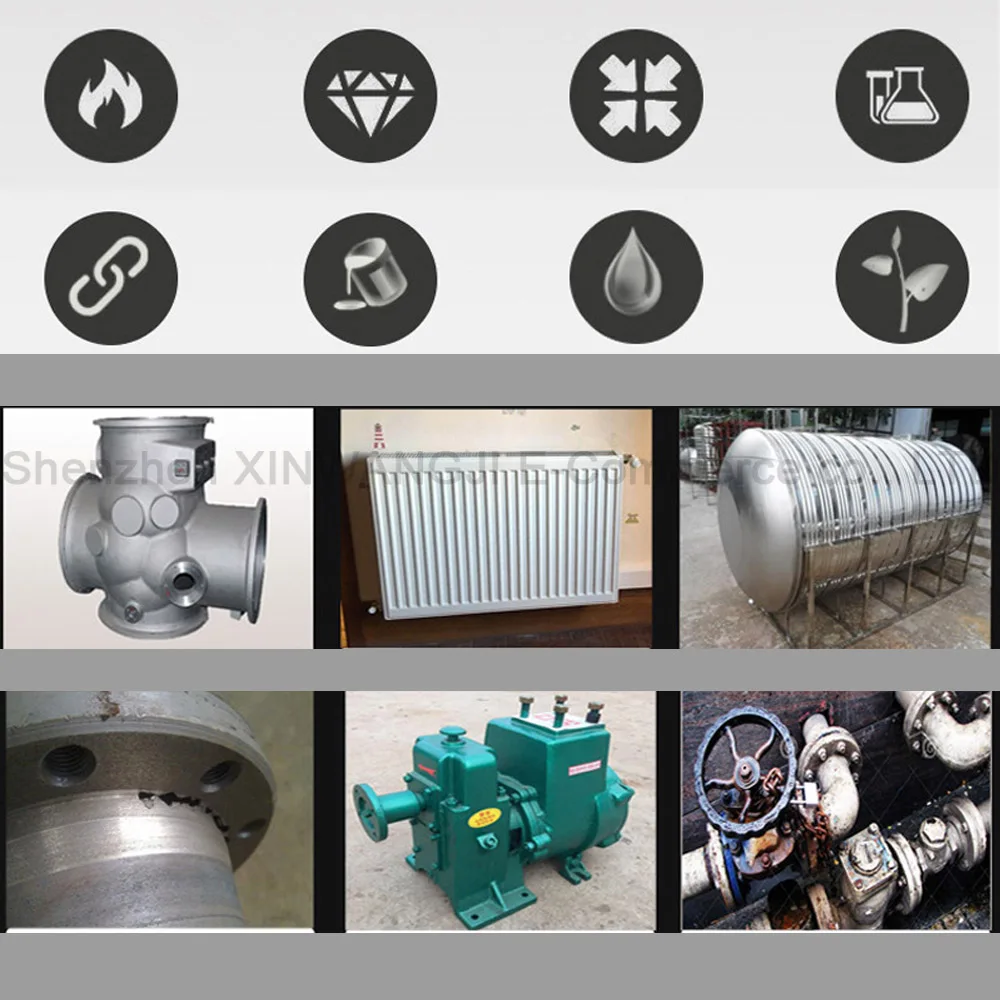 metal que repara resistência adesiva de alta temperatura as carcaças de aço inoxidável da soldadura de alumínio de alta pressão