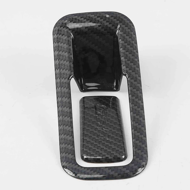 Lsrtw2017 для Trumpchi Gs8 хранения автомобиля ручка переключателя Панель планки аксессуары для интерьера Молдинги - Название цвета: carbon fiber black