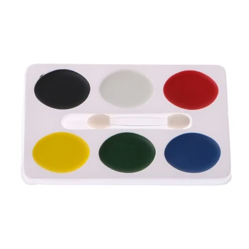 

6 / 8 Colors Face Body Paint Palette Makeup Brush Set Halloween Party Stage