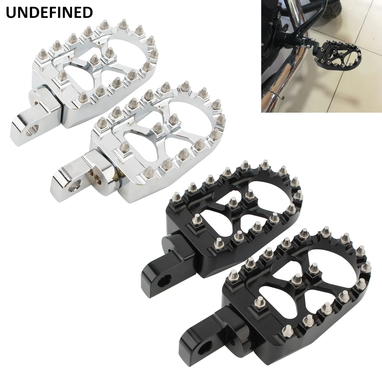 

Motorcycle MX Foot Pegs Footrests for Harley Sportster XL1200 XL883 2011-2023 Softail FXS FXSB 2011-2017 Chopper Bobber Pedals