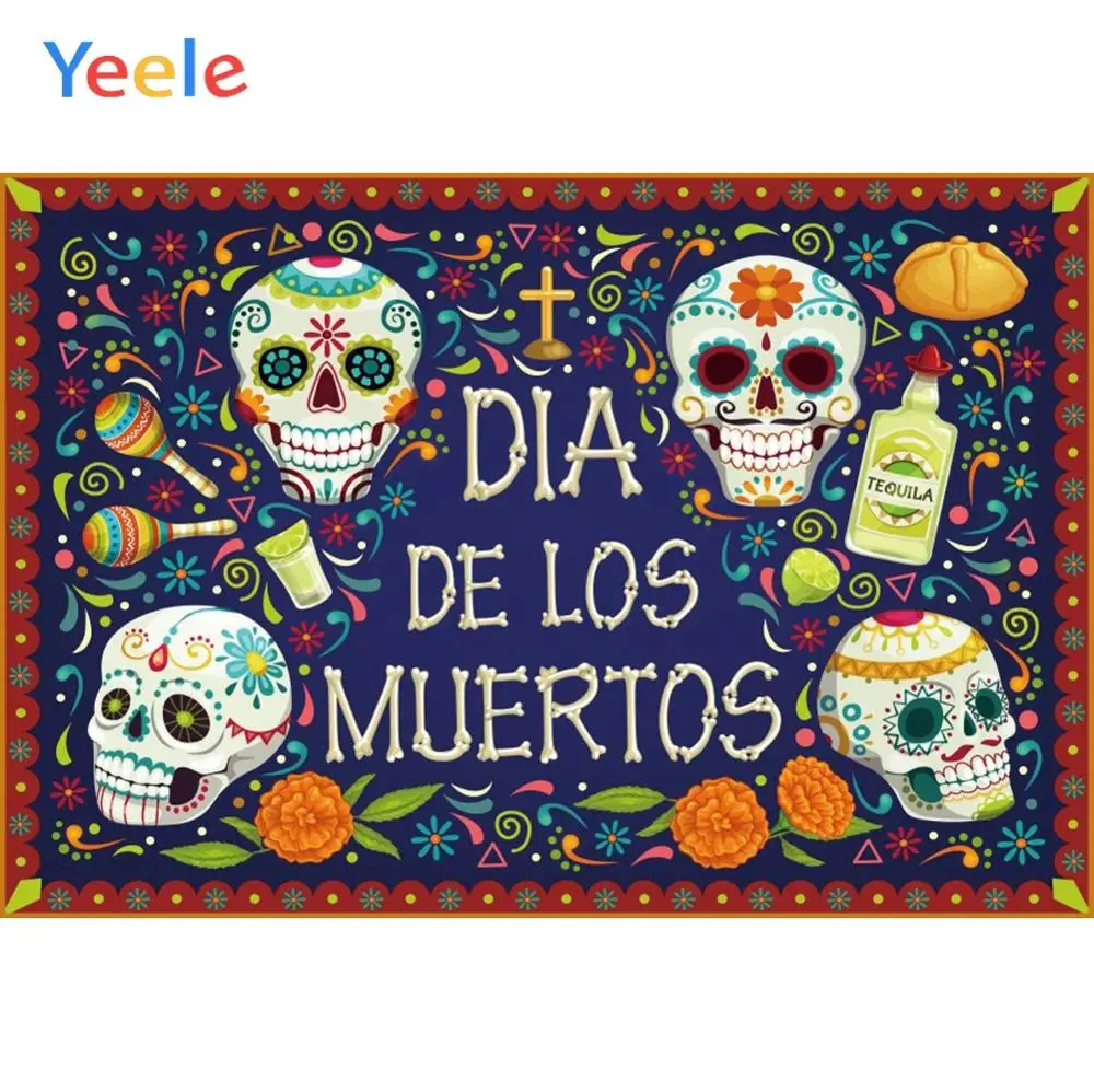 

Yeele Day of the Dead soul Miss Customized Party Decoration Cloth Photographic Background Photography Backdrops For Photo Studio