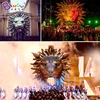 Customized 8X4X11 Meters Inflatable Lion Mascot Tunnel / Lion Giant Inflatables Cartoon / Inflatable Lion Tunnel Toy Tents 4