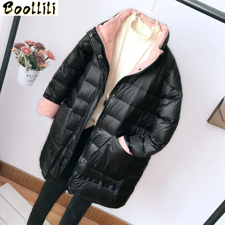 

Boollili Winter Coat Women White Duck Down Jacket Women Ultra Light Down Jacket Oversized Puffer Jacket Warm Parka Casaco