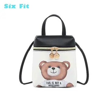 

2020 Sixfit Casual Cartoon Female Messenger Shoulder Shopping Cute Crossbody Mini Bear Mobile Phone Bag Women's Handbag Eco Bag