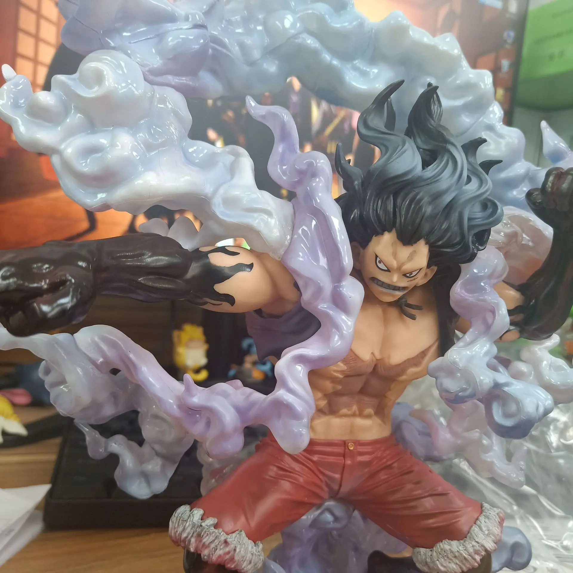 One piece Luffy gear 4 Змеиный человек ПВХ фигурка аниме цельная Обезьяна D Луффи Змеиный человек коллекция фигурка игрушка 280 мм