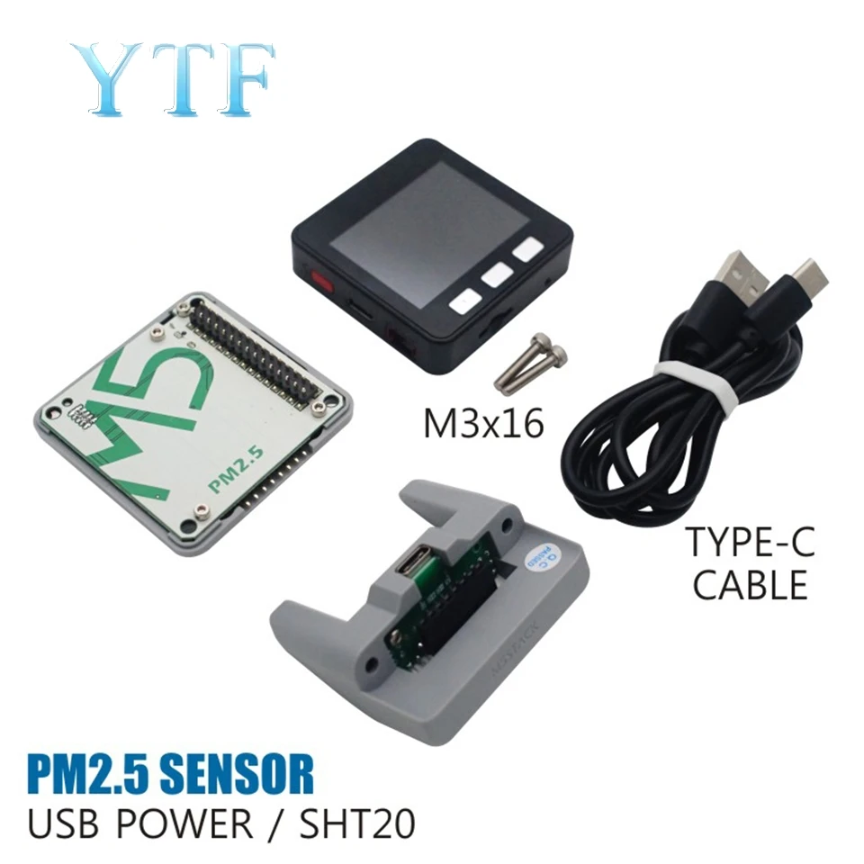 Датчик качества воздуха M5Stack PM2.5 обнаруживает PMSA003 + SHT20|Аксессуары для
