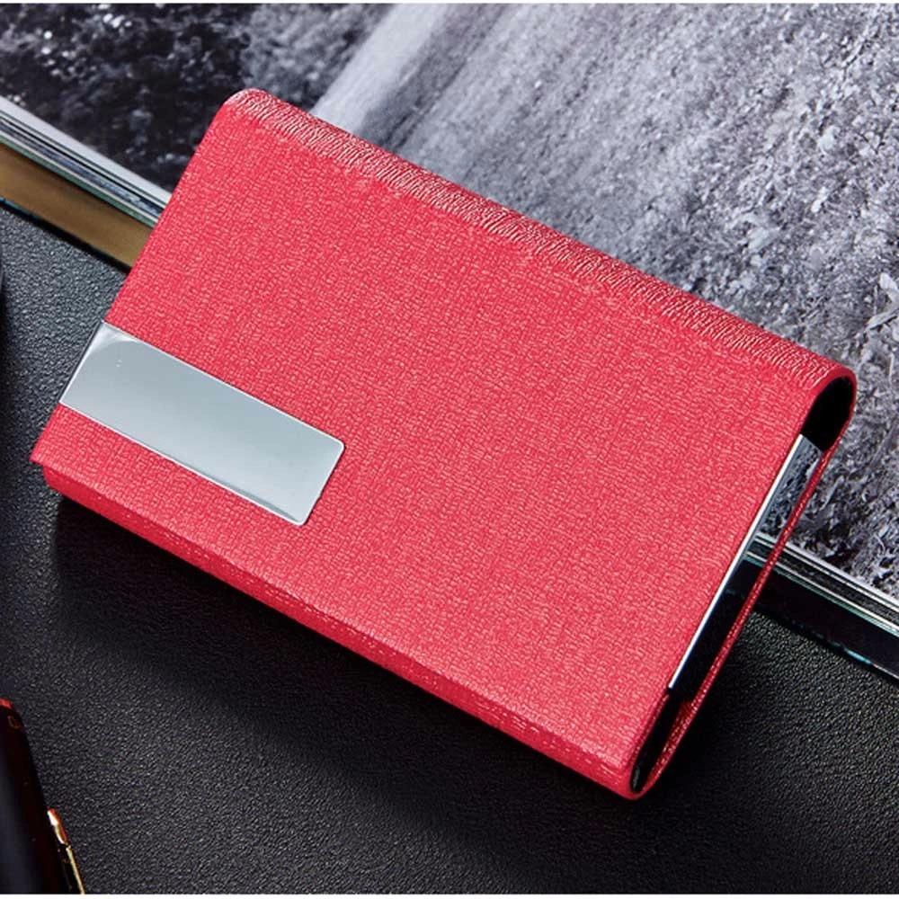 Unisex PU Leather Business Card Holder For Women ID Credit Men Fashion Professional Name Case Wallet Package Porte Carte 823