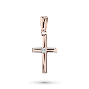 

Suspension of red gold diamond e0201pd08182100