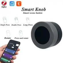 

Tuya ZigBee Smart Knob Wireless Scene Switch Button Controller Battery Powered Automation Scenario App Control Smart Home