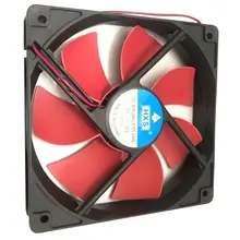 Ventilador de doble cabezal para ordenador portátil, Enfriador de CPU de 12CM, silencioso y súper silencioso para PC