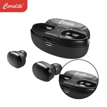 Caridite Popular TWS Wireless Bluetooth Earphone Ture Stereo Bussiness Deep Bass Headset Mini Lovely Gift Sport Earbuds for men