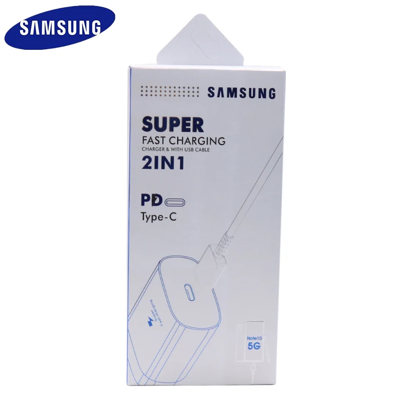 100% Original Samsung Note 10 MobilePhone super fast charger 25 w EU Travel Usb PD PSS Fast Charge Adapter EP-TA800 note 10 plus usb triple socket