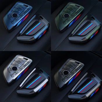 Cover chiate/telecomando per BMW X1 X3 X5 X6 X7 1 3 5 6 7 serie G20 G30 G11 F15 F16 G01 G02 F48 supporto protettore Fob 6 Cover chiate/telecomando per BMW X1 X3 X5 X6 X7 1 3 5 6 7 serie G20 G30 G11 F15 F16 G01 G02 F48 supporto protettore Fob - Copertura della cassa chiave a distanza dell automobile dell abs Shell per BMW X1 X3