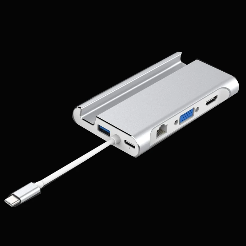 Док станция для ноутбука USB 3 0 HDMI VGA RJ45 PD|Сетевые концентраторы| |