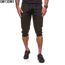 Хлопок мужские облегающие шорты летние мужские шорты эластичные Джоггеры мужские s повседневные короткие брюки Бермуды Masculina