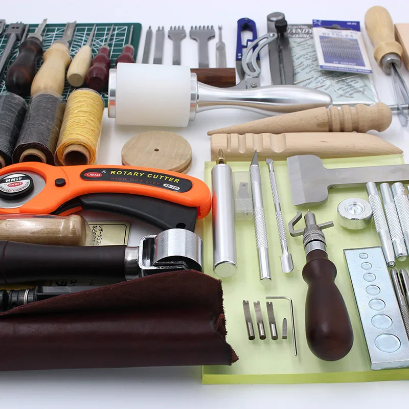 

High Quality Leather Craft Sewing Tool for Leather Processing New Product Groover Bevel Indenter Mat for DIY Hand Stitching