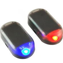 Sistema de segurança de sinal estroboscópico, flash universal, luz led, alarme, carro, energia solar, simulação de energia falsa, anti-roubo