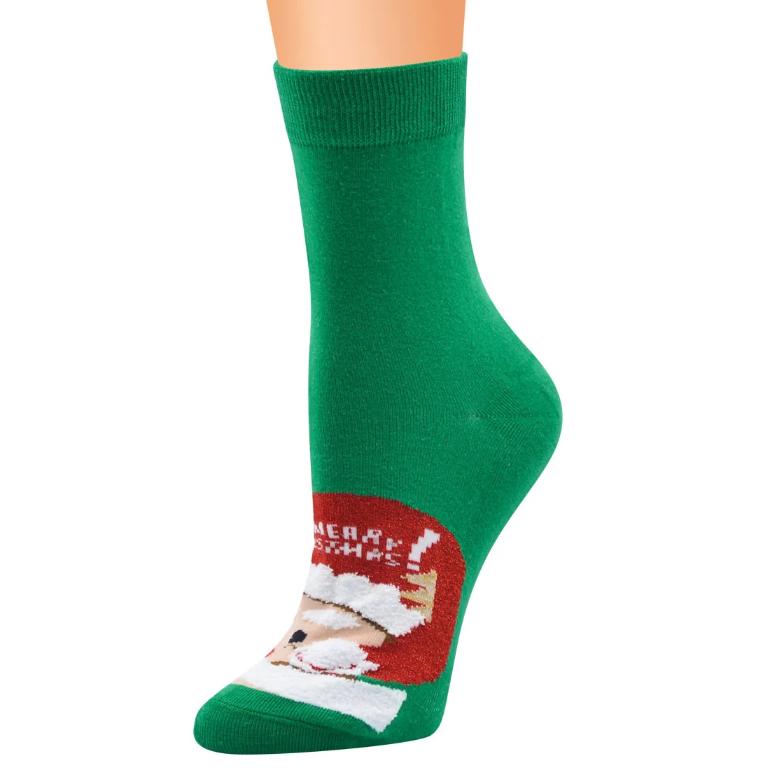 Новинка, женские носки, зимние теплые рождественские подарки, стерео-носки, мягкие хлопковые милые носки с Санта Клаусом и оленем, рождественские носки
