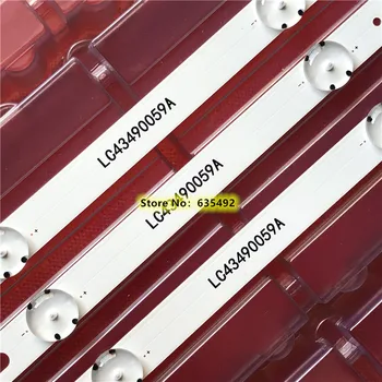 

3 PCS 7LED 83cm LED strip for LG 43UK6300PLB 43UJ634V 43LJ61_FHD_L LC43490062A LC43490058A Innotek 17Y 43inch_A\ LC43490063A