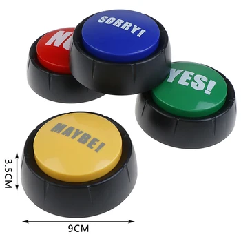 

YES and NO SORRY MAYBE Green Red Event & Party Tools Supplies Sounding Toys Holiday Decorations Creative Sound Button Toys