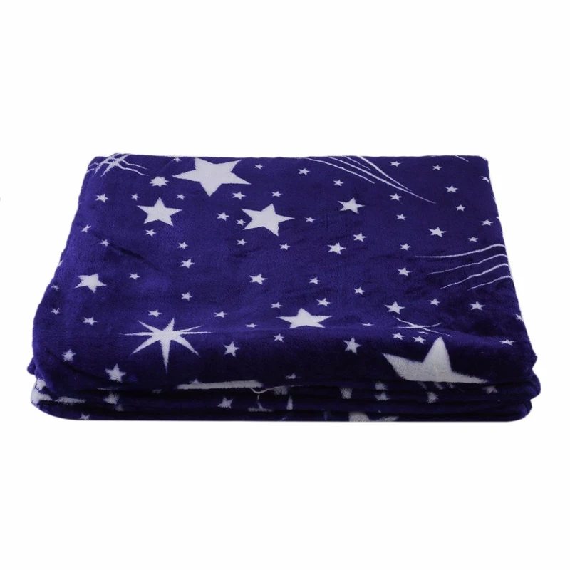 Фланелевая с принтом одеяло Коралловое одеяло Флисовое одеяло большая звезда мягкая кровать теплый диван плед фланелевое одеяло домашний текстиль