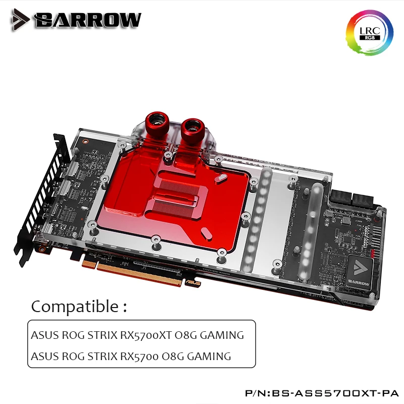 Курган GPU водоблок для ASUS ROG STRIX RX5700XT 5700 O8G игровой GPU кулер BS-ASS5700XT-PA