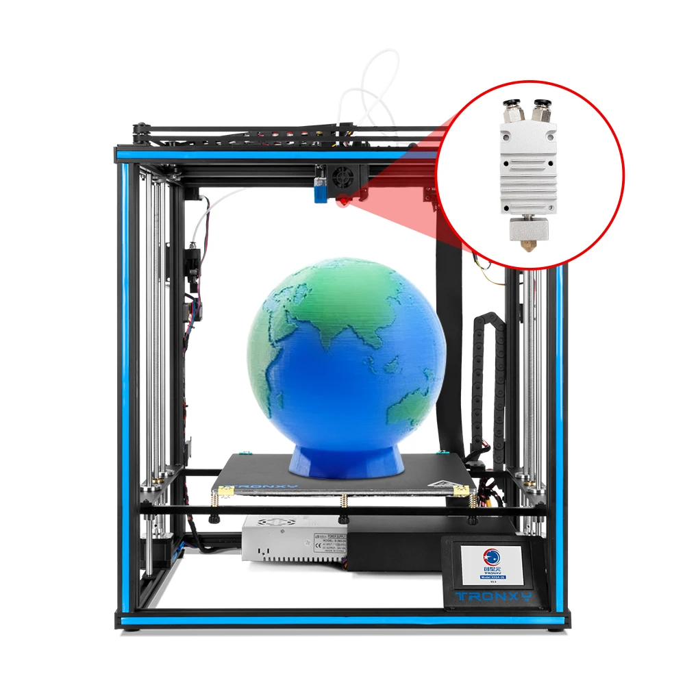 3D-принтер Tronxy X5SA-400-2E 3D принтер размер печати 400*400*400 мм с ручным управлением