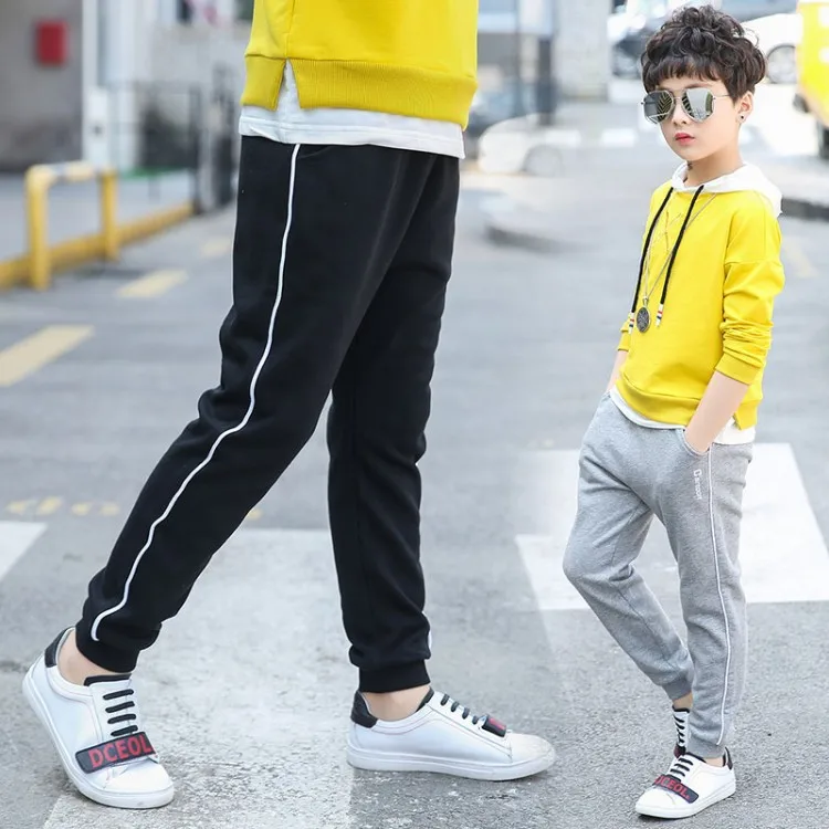 Г. Весенне-осенние брюки для мальчиков и девочек; Детские повседневные спортивные штаны; брюки с вышитыми буквами для мальчиков; большие размеры; Fa