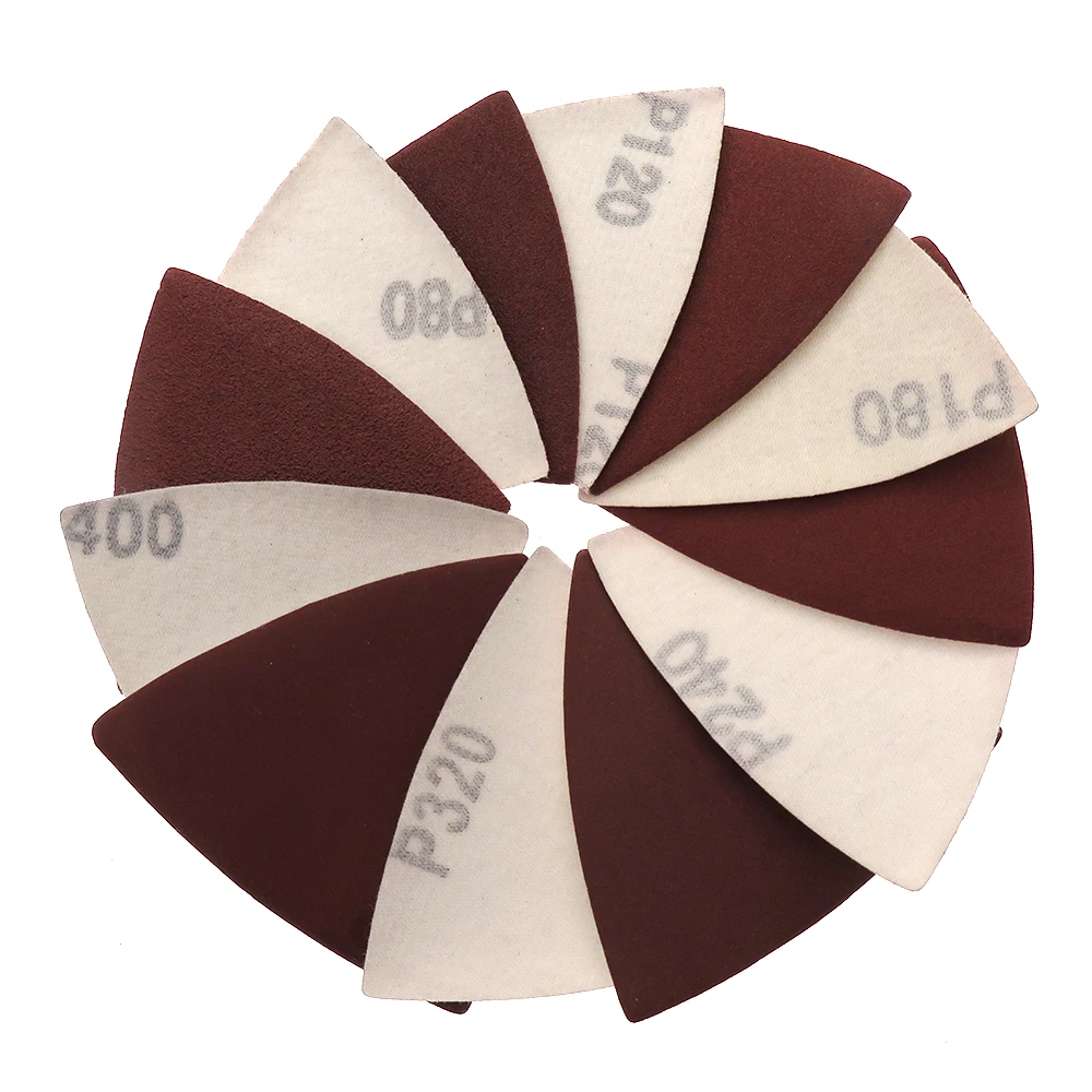 

Sanding Sheets 80*80*80mm Triangle Red Sandpaper Hook & Loop 80 To 400 Grits Abrasive Sanding Disc For Wood Sanding(50Pcs)