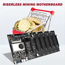 

DIY Riserless Mining Motherboard 8 Gpu Bitcoin Crypto Etherum Mining Support BTC-T37 Low Power Consumption Low Heat Generation