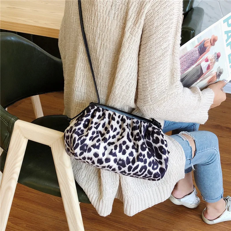 

Autumn And Winter Small Bag Women's 2019 New Style Fashion Korean-style Versatile Shoulder Bag Fashion Leopord Pattern Shoulder