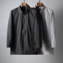 JSBD показ джентльменов очарование высокого качества гладкие тонкие ткани деловые повседневные мужские длинные лацканы куртка осень