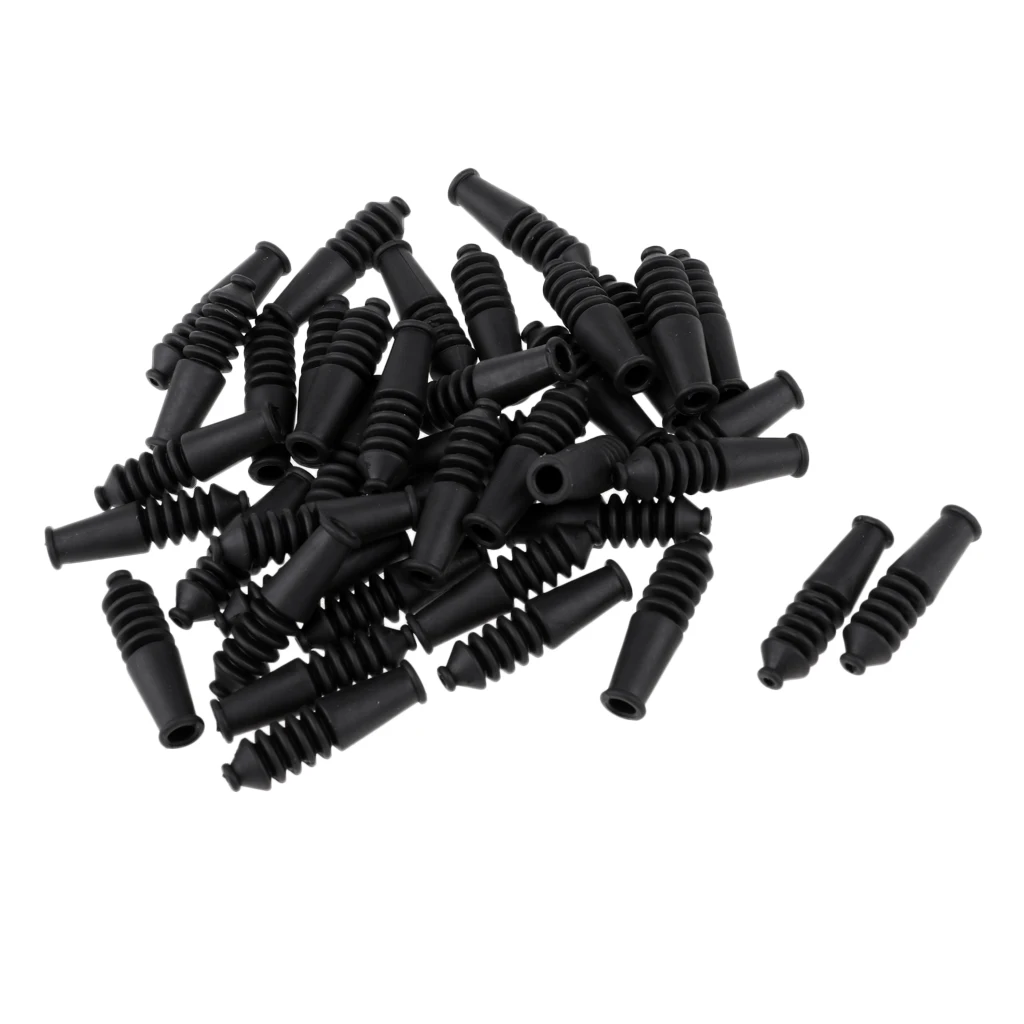40pcs Soft Rubber Bicycle Brake Shifter Inner Cable Tips Wire End Cap Crimps