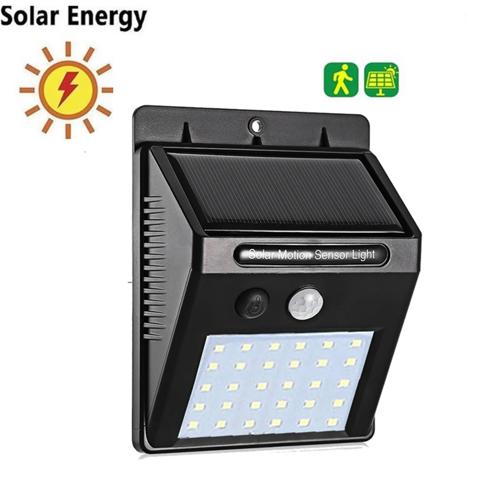 1-4 шт. energia 30 led Солнечный свет уличный PIR датчик движения для украшения сада лампа