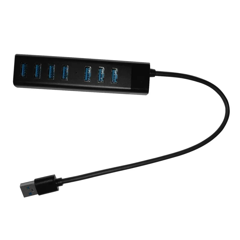 

7-port Transparent Desktop Hub USB3.0 Hard Drive Laptop Converter One Drag Seven Expander Multi Interface Hub